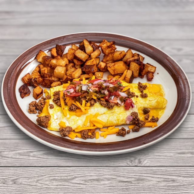 Eggroll Omelet: Tex-Mex.