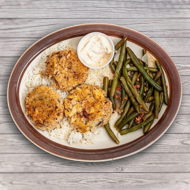 Crab Cake Dinner.